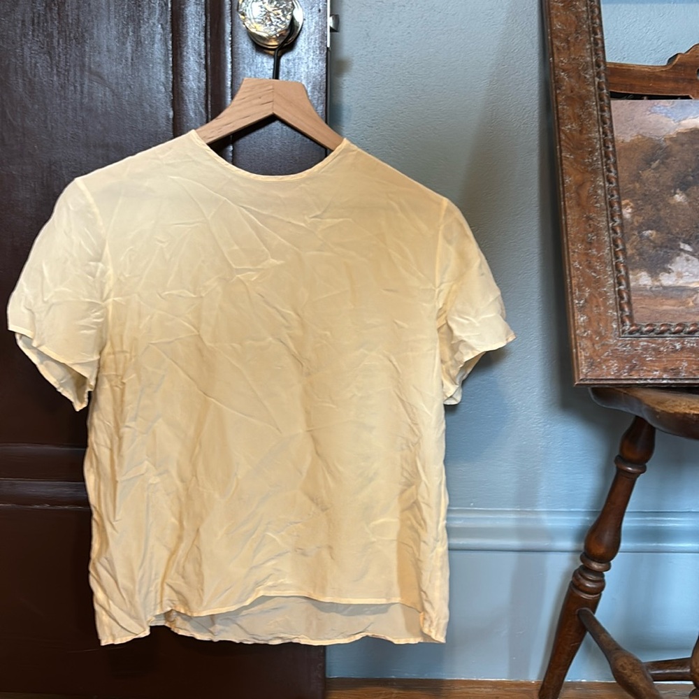 100% silk vintage tee